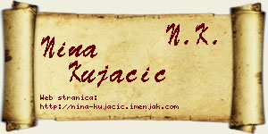 Nina Kujačić vizit kartica